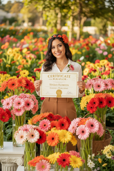 Chica con diploma Bukaflor