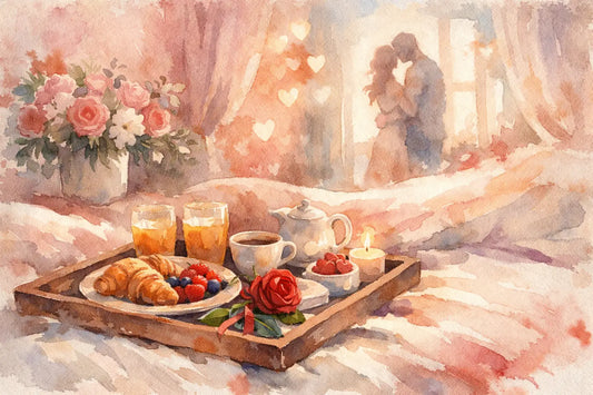 Desayuno sorpresa romántico con estilo