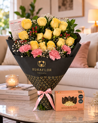BOUQUET MAGNOLIA + CAJA DE CHOCOLATE