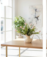 BAROQUE VASE OF TULIPS