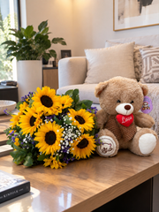 Girasoles & Oso